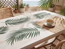 3 Piece Palm Fronds Wall Pattern Stencil Kit