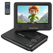 POFOTO 9.5 Portable DVD Player for Kids and Car with 7.5 Swivel Screen, 4-6 H...