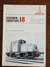 Deutz Schienenfahrzeuge Heft 8 von 1967: Dieselhydraulische DEUTZ-Rangierlok