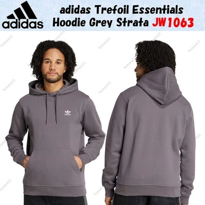 Adidas Trefoil Essentials sudadera con capucha gris Strata JW1063 Japón tamaño - Imagen 1 de 4