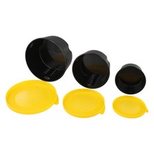 3 Pack Fishing Tackle Box for Earthworms with Breather Holes for Live Bait