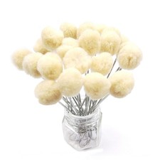 25 Pieces Wool Daubers Ball Brush Leather Dye Tool with Metal Handle Applicat...