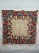 Stunning Vintage Paisley Shawl Scarf Wrap   Retro Boho Statement Piece A158