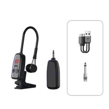 Microphone W/ Receiver Transmitter 50M Range Wireless For Trumpet Saxophone x