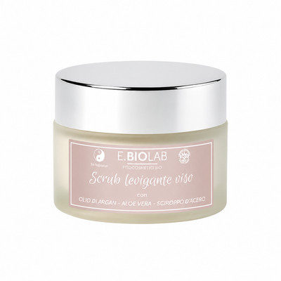 Bio Gesichtspeeling 50ml Sanftes glättendes Peeling - Aloe und Aprikosenpulver