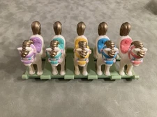 Vintage 1989 Tyco Quints Rocking Horse For 5 Bathroom Sinks Accessory Lot