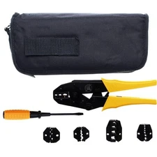 Set Crimping Pliers with 5 Pairs of Jaws - Code BGS9070 FBGS9070 KRAFTMANN