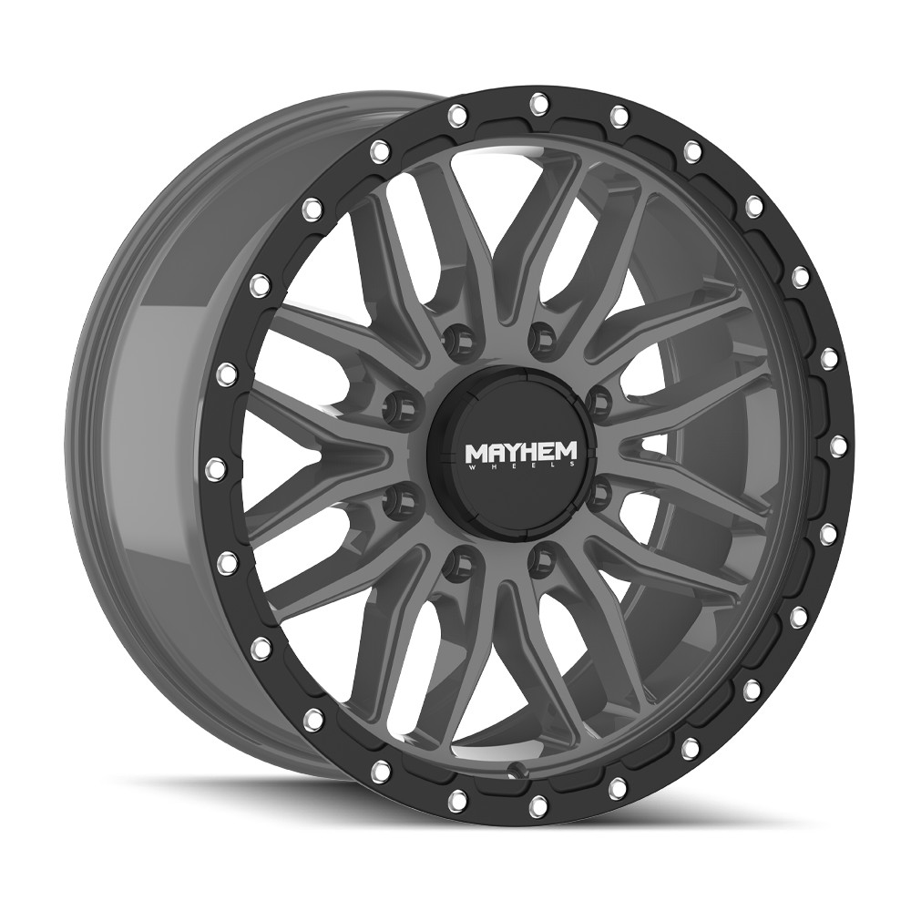 MAYHEM VECTOR 8310 MATTE GUNMETAL BLACK LIP 20X9 8-165.1 18MM