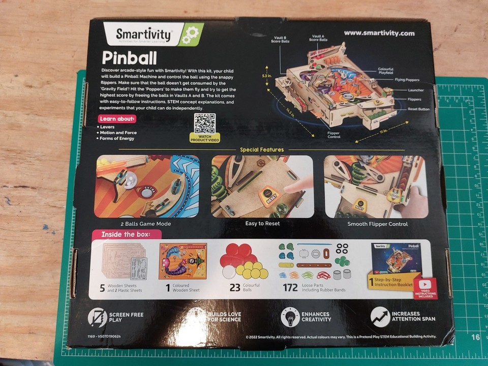 NEW Smartivity DIY Pinball Machine Toy for Kids Ages 8-14 Years Old | eBay