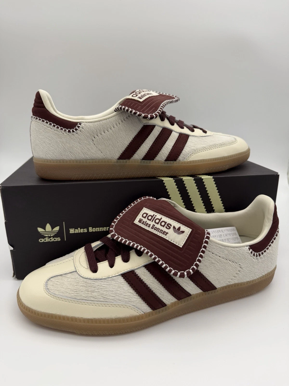Adidas Samba Wales Bonner Pony Tonal Burgundy - UK 12.5 US 13- IE0586 -Fast Ship
