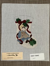 Handpainted Needlepoint Canvas  Dupree FarmGirl Stocking   Read Description 