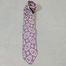 Polo Ralph Lauren Silk Tie Men's 3x57 Purple Patterned