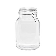 67 oz Glass Airtight Food Storage Jar Canister W/ Locking Lid Kitchen Pantry