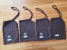 4 x VAN LAACK Beutel / Aufbewahrungsbeutel Schlafanzug /31 x 21 cm groß in braun