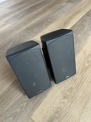 (2) Infinity Universal Satellite Speakers Model US-1, Type 333592 EUC w/ Mounts