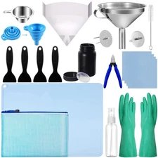 LCD 3D Printer Accessories Resin Tool Kit Includes Stainless Steel Funnel, Re...