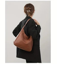 Hobo Bags for Women, Soft Foldable Shoulder Handbag, Stylish Slouchy Tote Purses