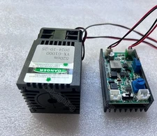 1W/1000mW Green Beam Laser Diode 520nm DC12V Laser module W/ Driving board laser