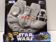 STAR WARS MIGHTY BEANZ MILLENIUM FALCON CASES - 2 TWO 