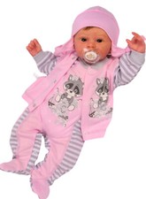 Baby Anzug Strampler Mütze Hemdchen in Rosa ...