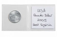 10 Leuchtturm Münztaschen für 2 Münzen bis 42mm