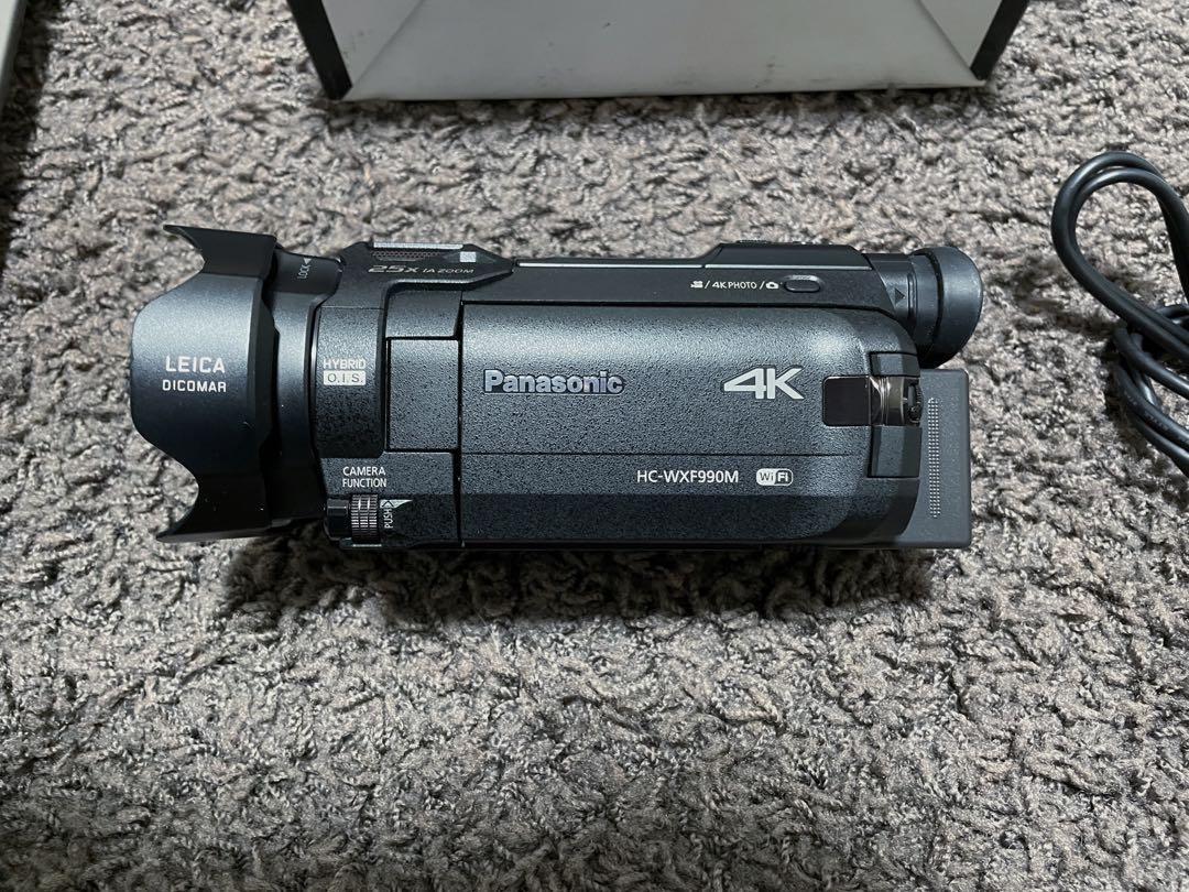 Panasonic HC-WXF990M Digital 4K Video Camera Black Tripod Panasonic HC-WXF990M Digital 4K Video Camera Black Tripod