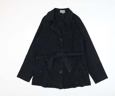 Marks and Spencer Womens Blue Jacket Size M Button