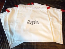 Alexander McQueen Cotton Drawstring Dustbag, Storage travel pouch. Choose size!!