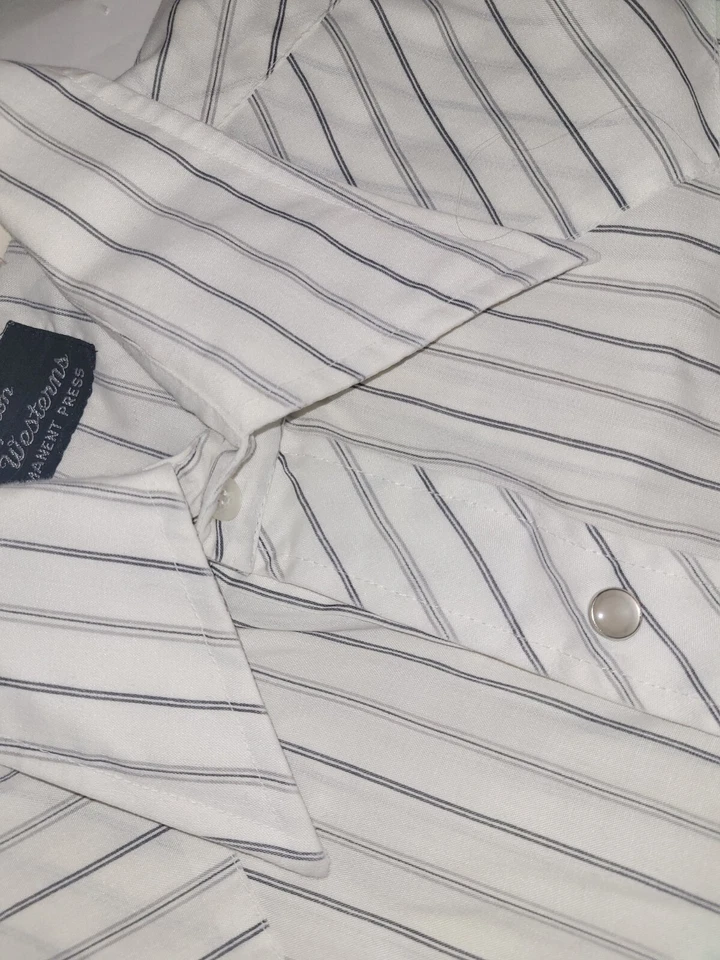Vtg 1970's CHAMPION WESTERNS Pearl Snap Western Shirt Permanent Press USA L - Image 3 of 4