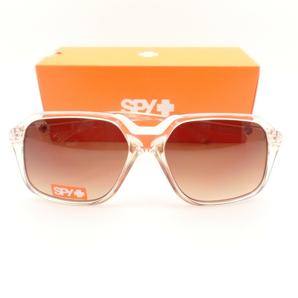 NWT SPY Sunglasses/ Hot Spot Warm Crystal/Lens color:Dark Brown fade. Amazon.com: Spy Flynn Sunglasses Black/Honey Tort with Happy  main image 4