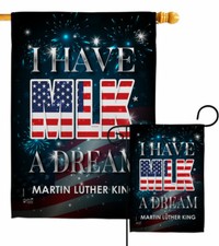 I Have A Dream MLK Garden Flag Martin Luther King Day Patriotic Gift Yard Banner