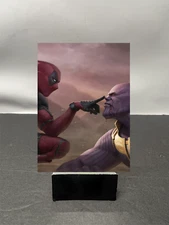 Thanos Deadpool Marvel Comics Custom Art Trading Card