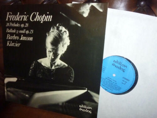 Chopin 24 Preludes op28 Barbro Jansson, Privat Edition Rhodos Stereo ERS 1221 LP - Bild 1 von 2