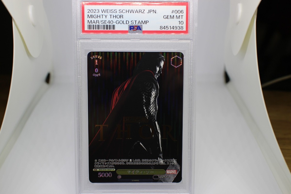 Weiss Schwarz Marvel Premium Japanese MIGHTY THOR PSA 10