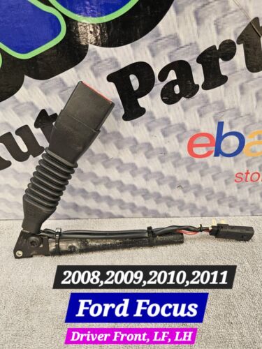08 09 10 11 Ford Focus Driver Front Seat Belt Buckle Black 2008-2011