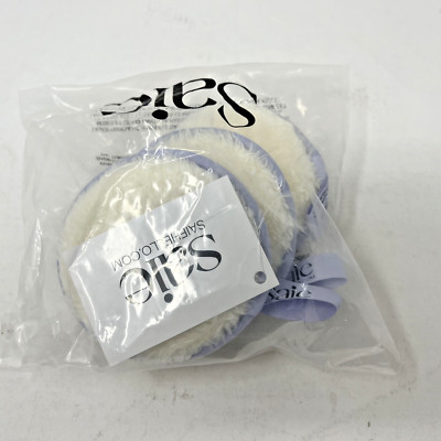 SAIE Cosmetic NEW Makeup Beauty Rounds Reusable Face Pads in Package Soft Puffs