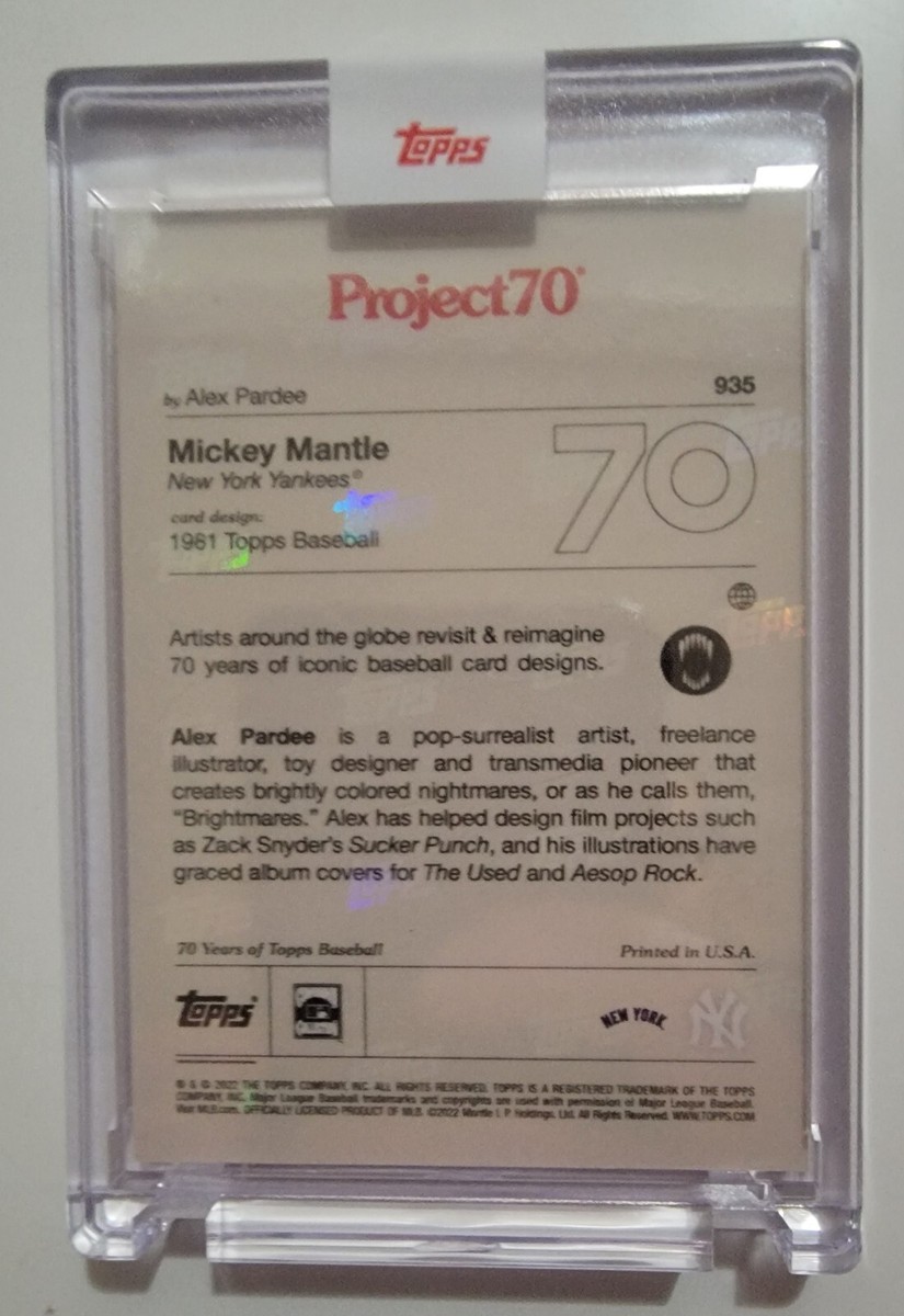 Mickey Mantle 2021 Topps Project 70 #935 1981 Design by Alex