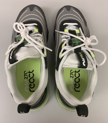 Nike Air Max 270 Shoes React ENG Neon-Yellow/Volt/Gray/White/Black