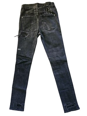 Ksubi Chitch Knight Rider Black Denim Jeans Size 29 