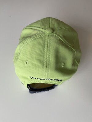 AHEAD GOLF 146th OPEN ROYAL BIRKDALE CAP HAT STRETCH FIT LIME