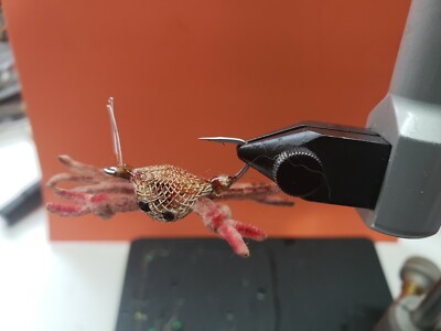 Saltwater Fly Fishing Flies – Flexo Crab Tan Size 6 For Permit, Bonefish, Snook 9 thumbnail image