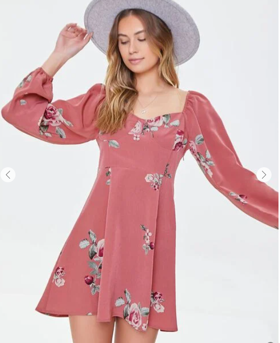hayden mini dress Hayden Long Sleeve Plunge Mini Dress - Burgundy