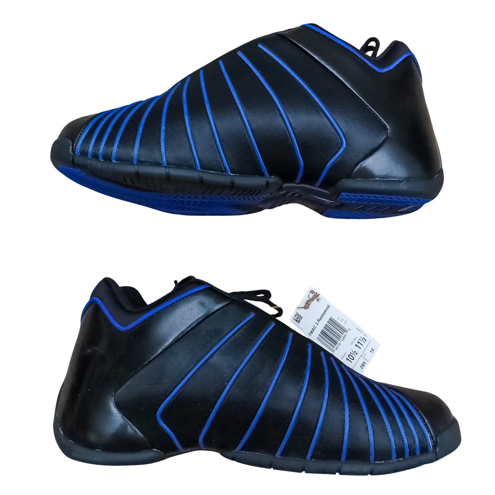 Size 10.5 Black/royal Blue Gy0258
