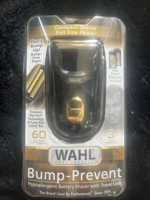 Wahl - Bump Prevent Hypoallergenic Battery Shaver with Travel Lock #7066-200