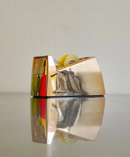 Rare Vintage Tesa Film Tape Dispenser Copper Looking Finish
