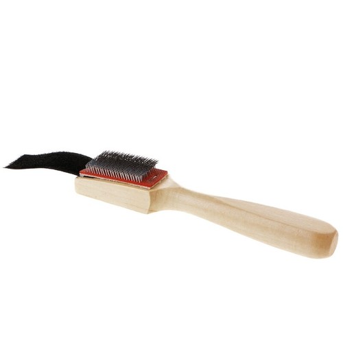 Wood Suede Sole Wire Cleaners Dance Shoes Cleaning Brush For Footwear - Picture 6 of 10