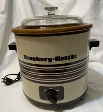 Vintage Crockery-Kettle Slow Cooker Tested Working Made In USA
