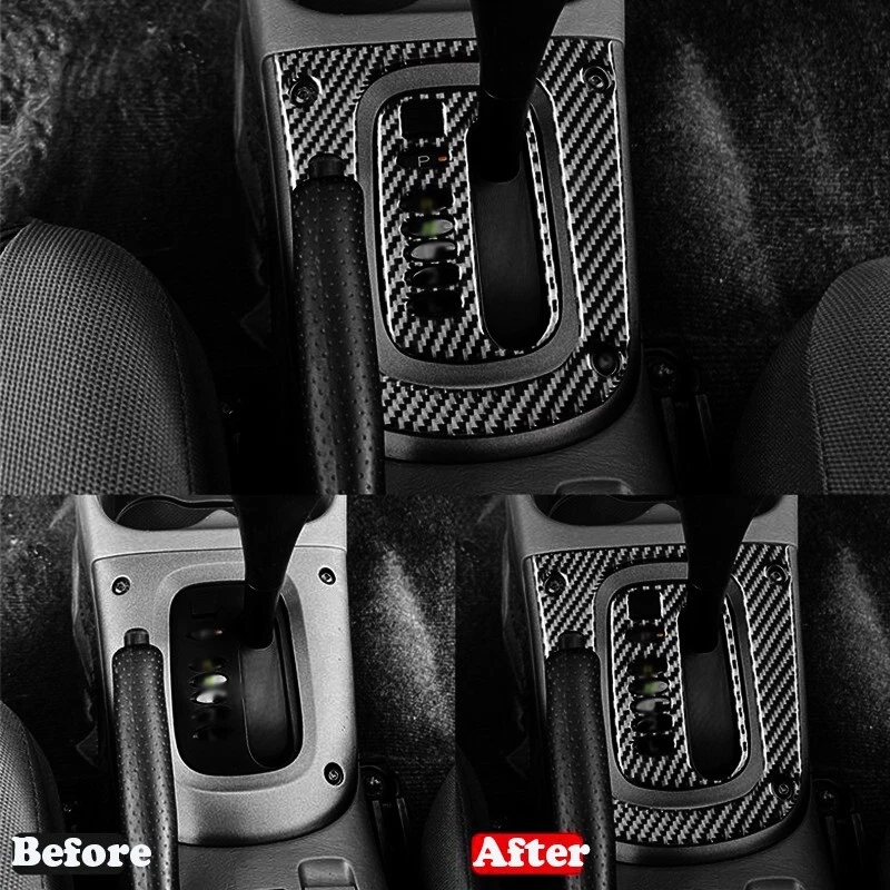 Real Carbon Fiber Car Gear Shift Panel Cover Trim For 2001-2003 Toyota RAV4 - Изображение 4 из 4