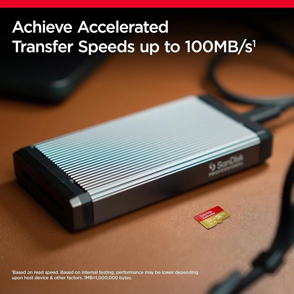 SanDisk 32GB Extreme microSDHC UHS-I Memory Card with Adapter - Image 4 of 4