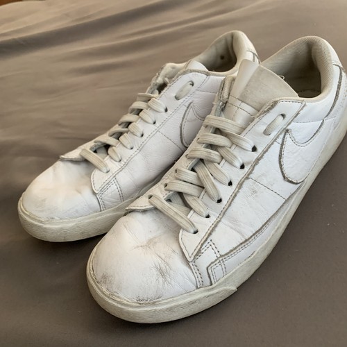 Nike Women S Blazer Low Le Skate Shoe Size 8 5 White Skateboard Shoe Av9370 111 Ebay